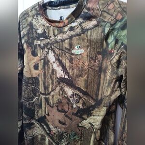 ️Mens Mossy Oak Camouflage Performance Shirt Size Medium